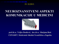 Neuroznanstveni aspekti komunikacije u medicini