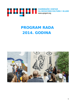 PROGRAM RADA 2014. GODINA