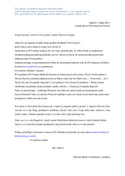 Popratno pismo 1. 3 godina generacija 2011!