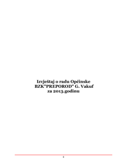 projekti 2013 - BZK "Preporod" Gornji Vakuf