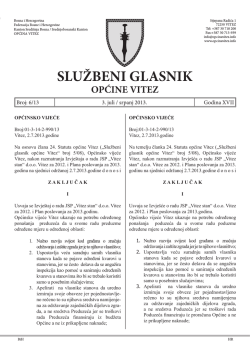 Službeni glasnik 06/2013