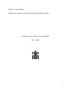 Strategija 2015-2019.pdf - Institut za antropologiju