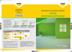 PODNE IZRAVNAVAJUĆE MASE