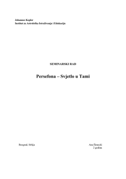 Persefona &ndash; Svjetlo u Tami