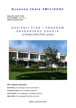 Plan i program Građanskog odgoja