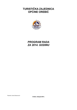 Program rada za 2014.