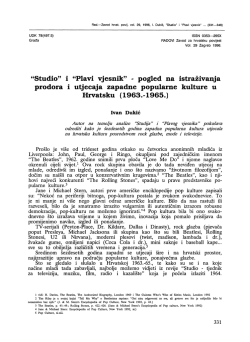 “Studio” i “Plavi vjesnik”