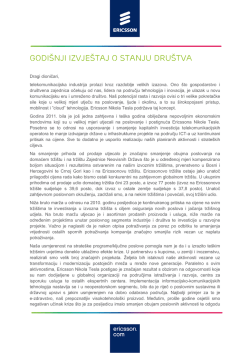 godi&scaron;nji izvje&scaron;taj o stanju dru&scaron;tva