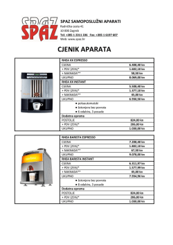 cjenika aparata