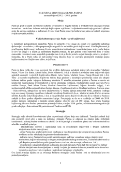 Kulturna strategija Grada Pazina