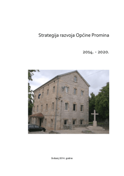 Strategija razvoja Općine Promina 2014. - 2020.