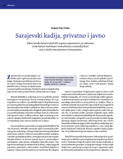 Sarajevski kadija, privatno i javno