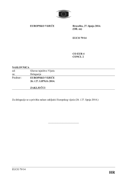 zaključci Europskog vijeća (26. i 27. lipnja 2014