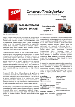 Crvena Tre&scaron;njevka - SDP Tre&scaron;njevka sjever Zagreb