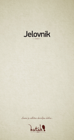 Batak Rude&scaron; jelovnik