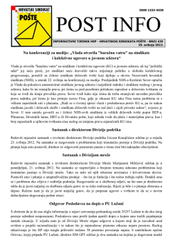 ispis - Hrvatski sindikat po&scaron;te