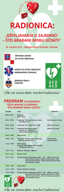 Najava i program - Zavod za hitnu medicinu Međimurske županije
