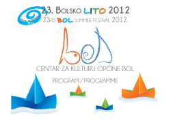2012. CENTAR ZA KULTURU OPĆINE BOL