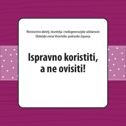 Bro&scaron;ura Ispravno koristiti, a ne ovisiti