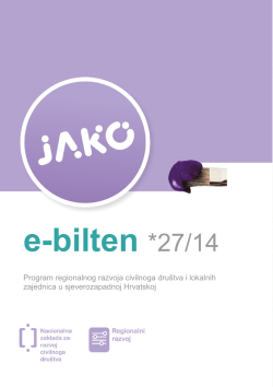 E-bilten br. 27, 15.07.2014.