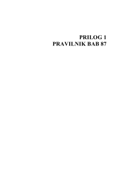 PRILOG 1 PRAVILNIK BAB 87