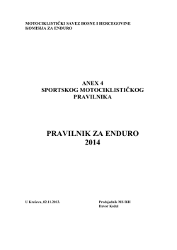 Anex 4 - MS BiH | Motociklistički savez Bosne i Hercegovine