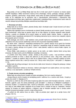 Zdravko Vučinić: 12 dokaza da je Biblija Božja riječ