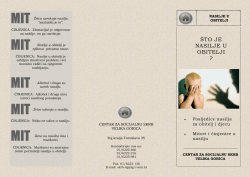 &Scaron;TO JE NASILJE U OBITELJI ?