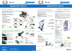 NOVITETI 2014 NOVITETI 2014