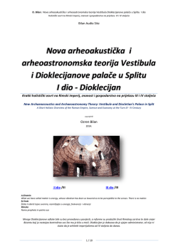 Nova arheoakustička i arheoastronomska teorija