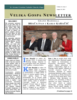 Velika Gospa Novine 2013 - St. Jerome