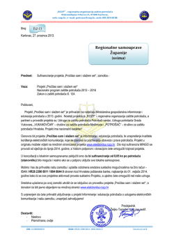 Original zamolbe za županije (pdf) - Projekt