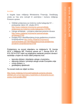 Dodjela PDV identifikacijskog broja građanima privatnim