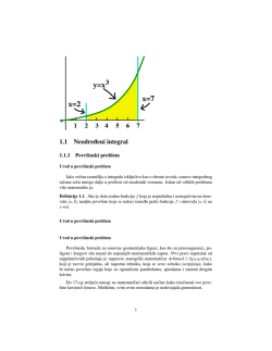 1.1 Neodre ¯deni integral