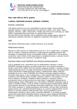 HRVATSKI JEDRILIČARSKI SAVEZ CROATIAN SAILING