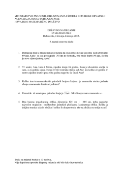 zadaci - Hrvatsko matematičko dru&scaron;tvo
