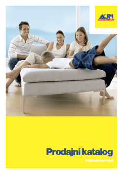 Prodajni katalog - AJM prozori - vrata