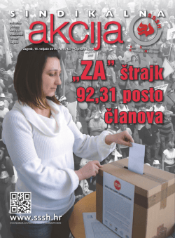 Sindikalna akcija - broj 427, 15. veljače 2014.2613 KB