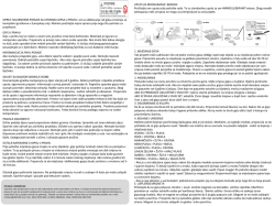 OPREZ: SIGURNOSNE PORUKE ZA UPORABU GIPSA U PRAHU
