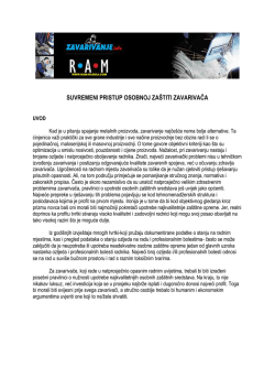 suvremeni pristup osobnoj za&scaron;titi zavarivača
