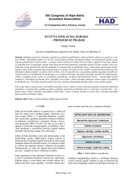 NA IZOLACIJA ZGRADA - Alps Adria Acoustics Association