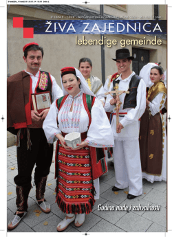 lebendige gemeinde - KROATENSEELSORGE IN DEUTSCHLAND