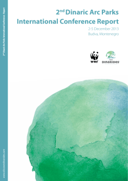 2nd Dinaric Arc Parks International Conference Report