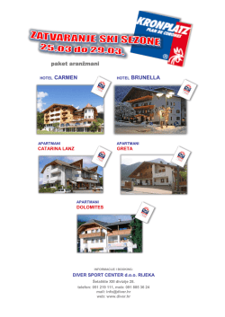 HOTEL BRUNELLA paket aranžmani