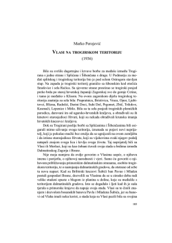 08-Marko Perojevic_Vlasi na trogirskom teritoriju (1936)