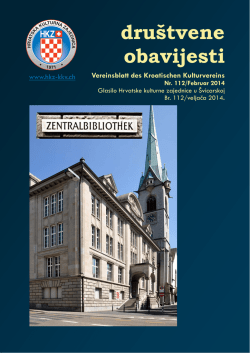 Društvene obavijesti broj 112