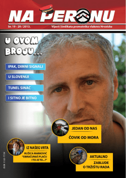 na peronu br. 19 - 20 - Sindikat prometnika vlakova Hrvatske
