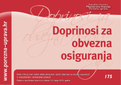Doprinosi za obvezna osiguranja - Ius-Info