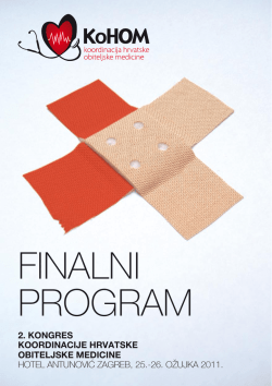 finalni program - KoHOM - Conventus Credo d.o.o.