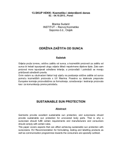 održiva za&scaron;tita od sunca